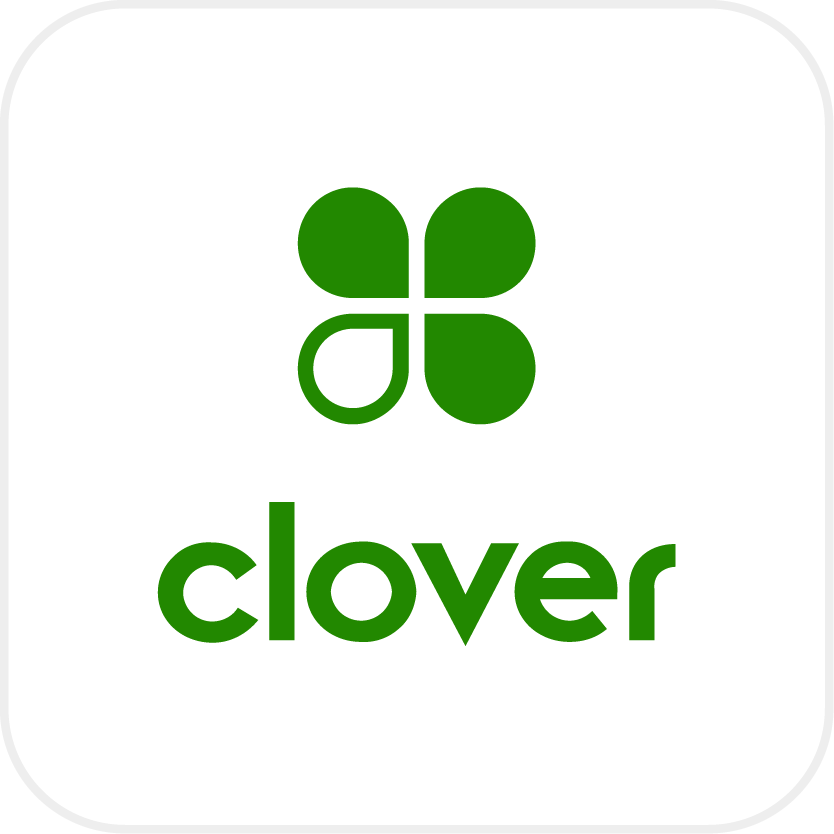 Clover POS integration logo Clover logo